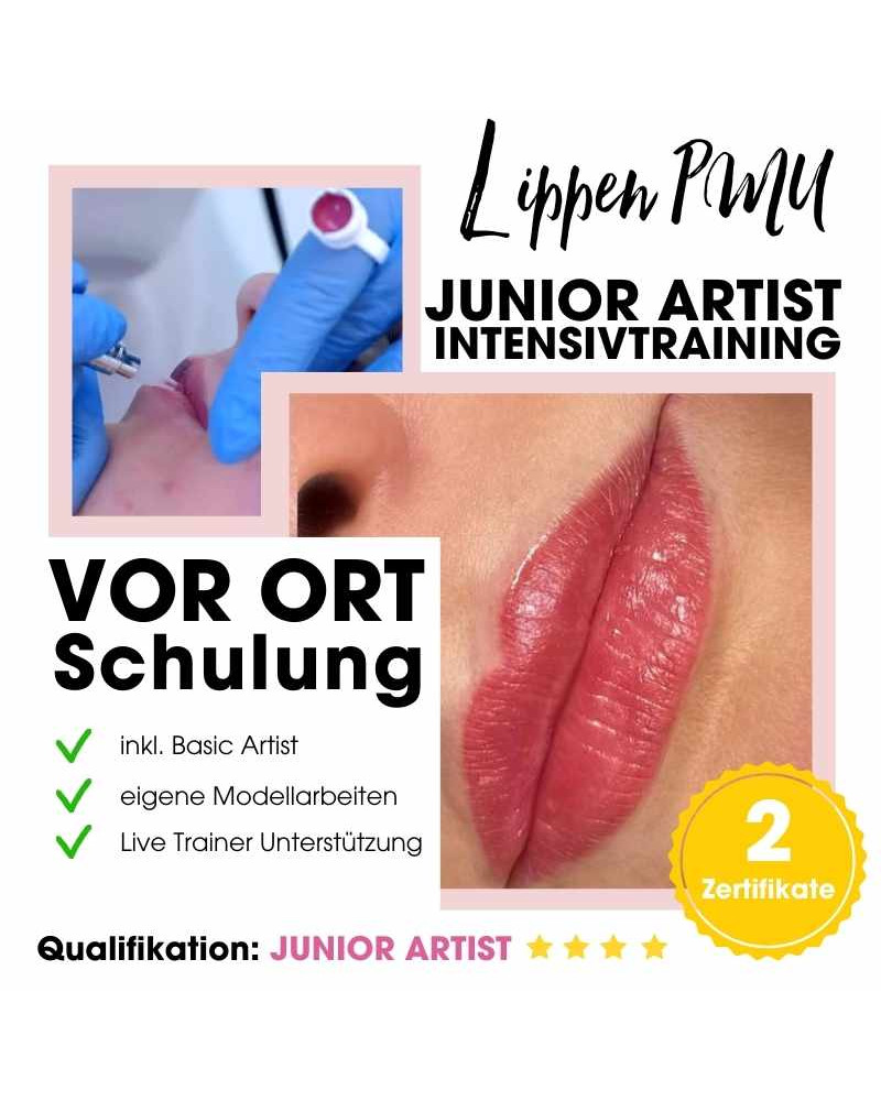 Lippen Permanent Make Up Junior Artist Schulung