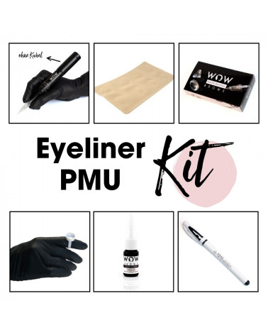 Anfängerset für Permanent Make Up Eyeliner Pigmentierungen mit kabelloser PMU Maschine.