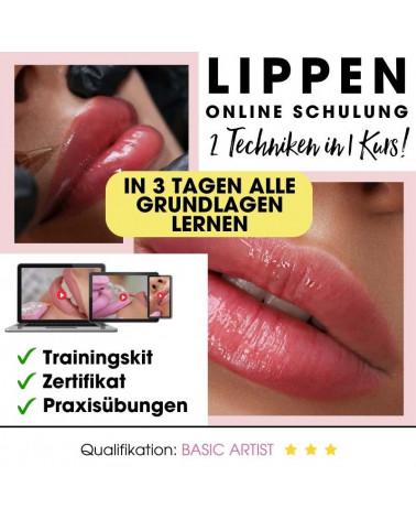 Permanent Make Up Onlinekurs für Lippen