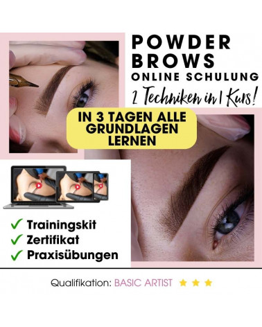 Permanent Make Up Onlinekurs für Powderbrows