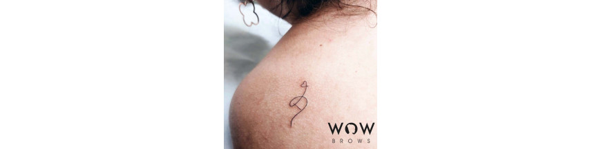 WOWbrows Fineline Tattoo Single Line Tattoo Permablend Pigmente Powered by WOWbrows
